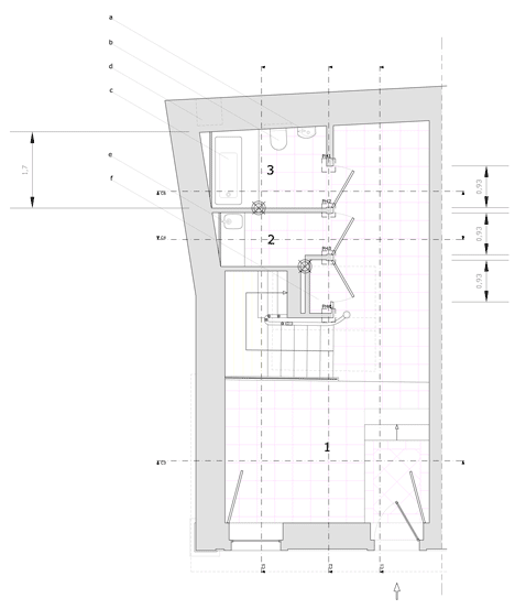 Ground floor plan of Portuguese townhouse meets Alpine chalet at<br /> this renovation by Tiago do Vale Arquitectos