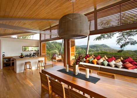 Casa Flotanta by Benjamin Garcia Saxe Architecture is raised above a forest