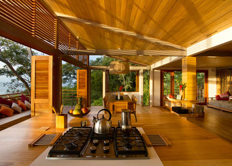 Casa Flotanta by Benjamin Garcia Saxe Architecture is raised above a forest