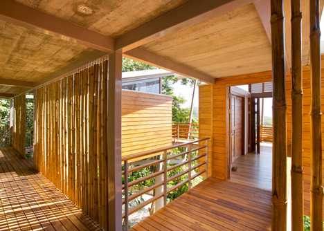 Casa Flotanta by Benjamin Garcia Saxe Architecture is raised above a forest