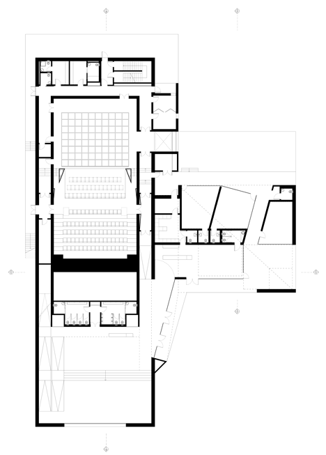 Casa das Artes bright red cultural centre by Future Architecture Thinking