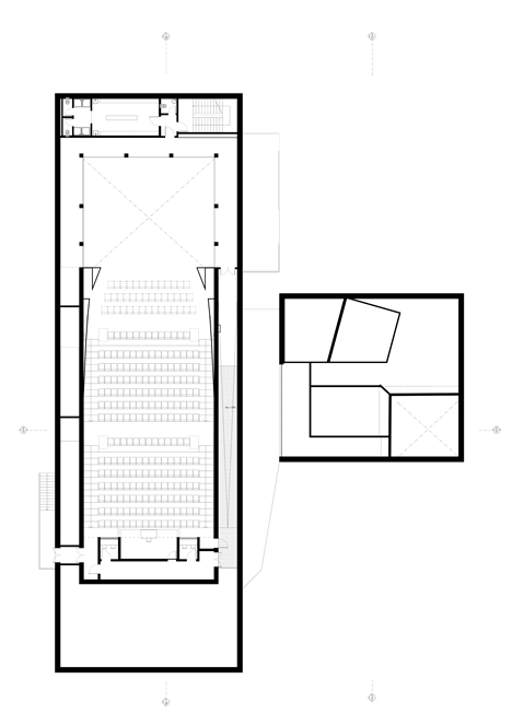 Casa das Artes bright red cultural centre by Future Architecture Thinking