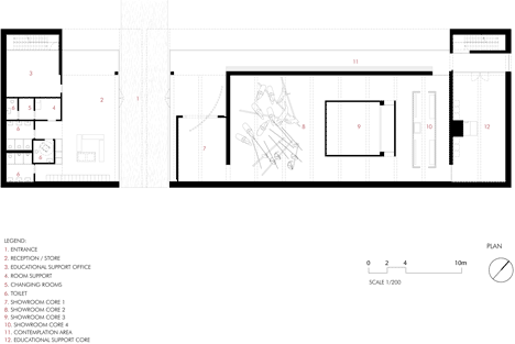 Red concrete visitor centre by Gonçalo Byrne tells the story of the Battle of Atoleiros