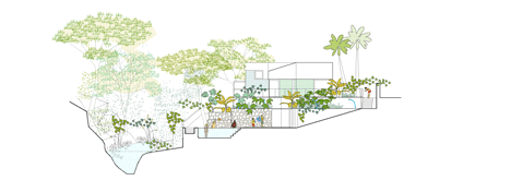 North elevation of Concrete house by Langarita-Navarro photographed as a crime scene