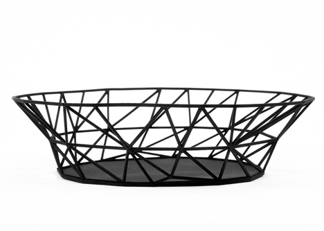 Dark Side collection of 3D printed vessels by Michael Malapert