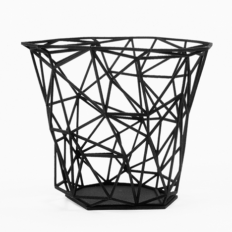 Dark Side collection of 3D printed vessels by Michael Malapert