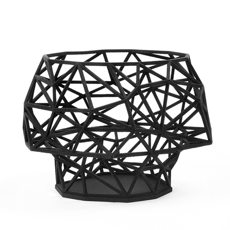 Dark Side collection of 3D printed vessels by Michael Malapert