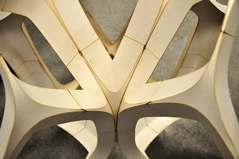 Fragile Beasts sculpture made from paper by Lodz University of Technology students