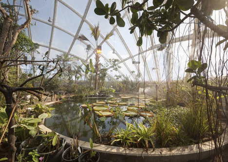Quilted greenhouse by C. F. Moller allows adaptable light and temperature conditions