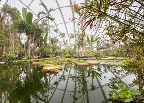 Quilted greenhouse by C. F. Moller allows adaptable light and temperature conditions