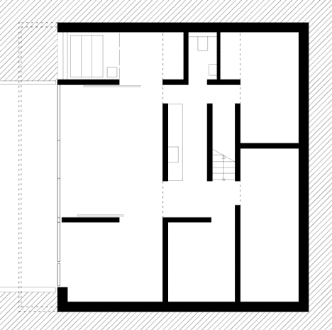 Stuttgart house by (se)arch with shingle-clad walls and a triple-height art gallery