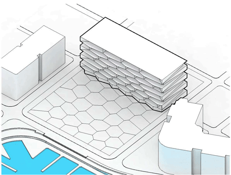 Honeycomb building by BIG