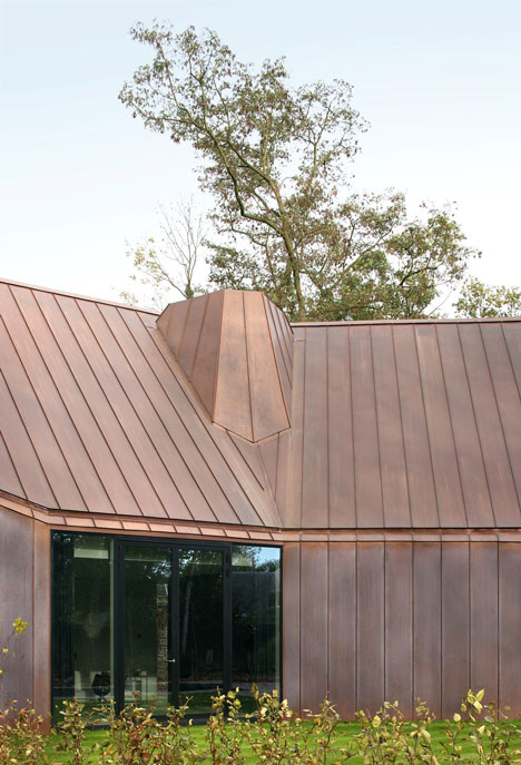 Copper-clad house by Graux & Baeyens will change colour over time