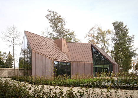 Copper-clad house by Graux & Baeyens will change colour over time