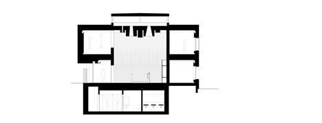 Section of Jewish cultural centre with an acutely angled corner by Goncalo Byrne Arquitectos