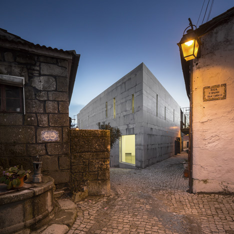 Jewish cultural centre with an acutely angled corner by Goncalo Byrne Arquitectos