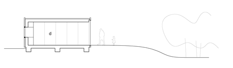 Section of Mirror House by Johan Selbing and Anouk Vogel