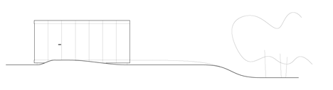 Entrance facade elevation of Mirror House by Johan Selbing and Anouk Vogel