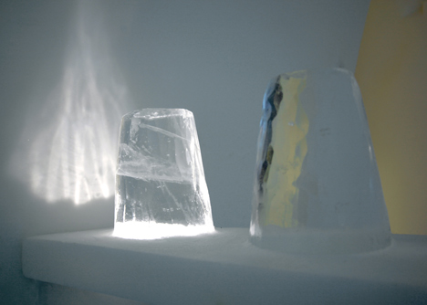 Parisian city skyline carved into an Icehotel room by Les ateliers de Germaine