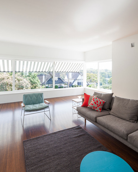 Renovated single-storey house with distorted ceiling voids by Tribe Studio