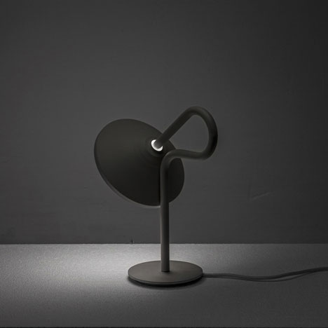 Round Lamp with a looping stem by Bao-Nghi Droste