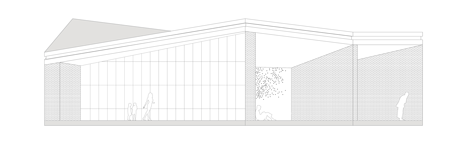 West elevation of Six-sided community centre in Shanghai by Scenic Architecture Office