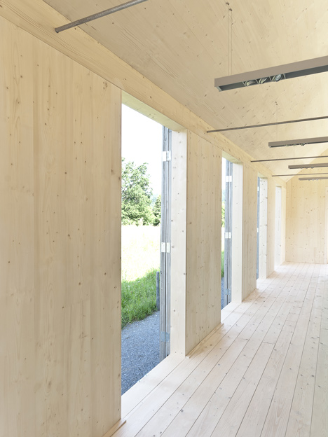 Small museum pavilion designed to resemble a rural shed by Von M