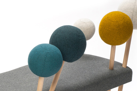 Sofa based on a pin cushion by Demeter Fogarasi