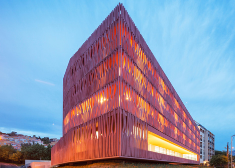 Student housing with a coral-inspired facade by Atelier Fernandez & Serres