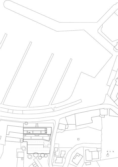 Site plan of Student housing with a coral-inspired facade by Atelier Fernandez & Serres