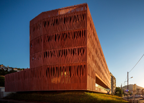 Student housing with a coral-inspired facade by Atelier Fernandez & Serres