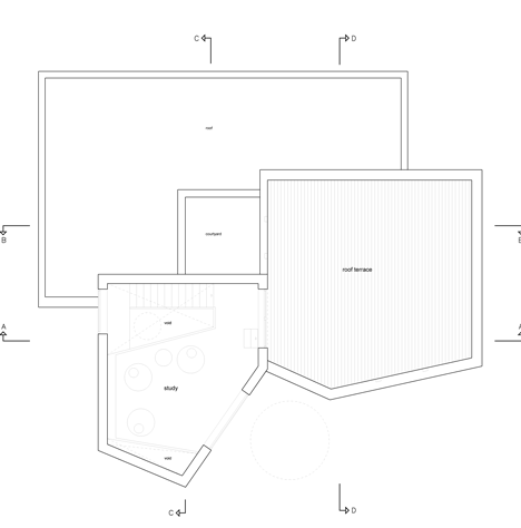 First floor of Villa Weinberg by Weinberg Architects and Friis and Moltke