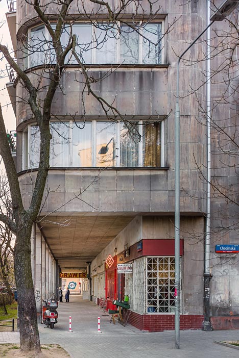 Zapiekanka restaurant in Warsaw modelled on a market booth by MFRMGR
