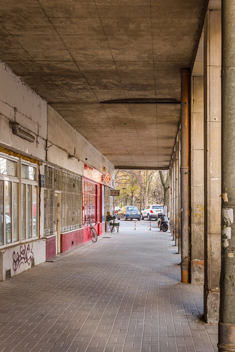 Zapiekanka restaurant in Warsaw modelled on a market booth by MFRMGR