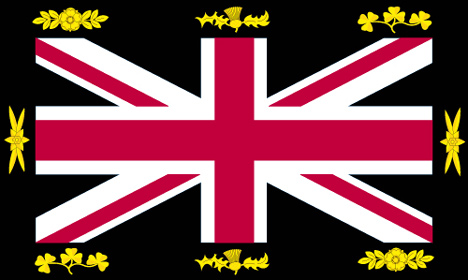 Alternative designs proposed for the union jack flag without Scotland