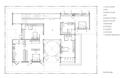 Baan Yo Yen courtyard house in Thailand by TACHA_Design