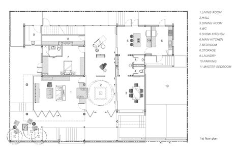 Baan Yo Yen courtyard house in Thailand by TACHA_Design