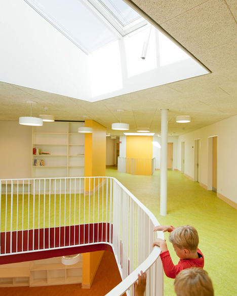 Behnisch Architektens kindergarten nestles in new Heidelberg plaza