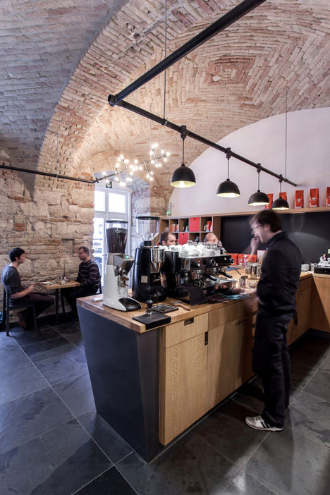Cafe in Budapest by Spora Architects