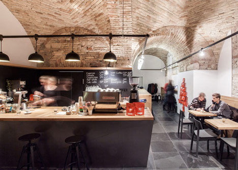 Cafe in Budapest by Spora Architects