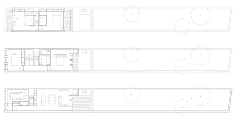 Floor plans of Casa da Maternidade by Pablo Pita Architects is a renovated Porto townhouse