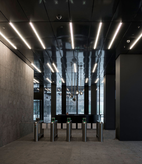 DC Tower 1 by Dominique Perrault Architecture features a faceted glass facade