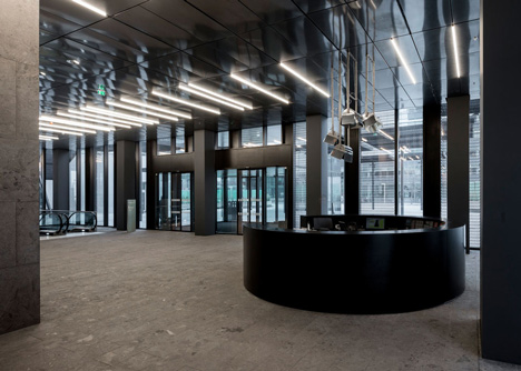 DC Tower 1 by Dominique Perrault Architecture features a faceted glass facade