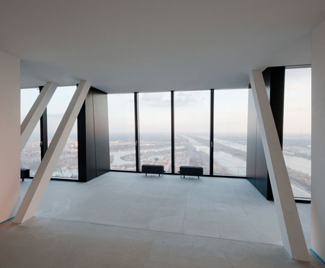 DC Tower 1 by Dominique Perrault Architecture features a faceted glass facade