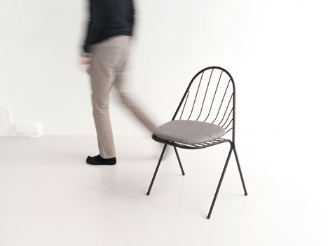 Drapee chair by Constance Guisset designed to look like draped fabric