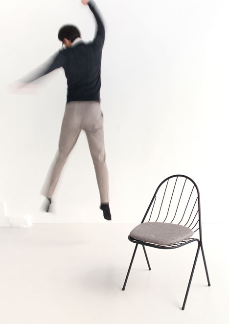 Drapee chair by Constance Guisset designed to look like draped fabric