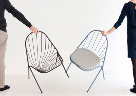 Drapee chair by Constance Guisset designed to look like draped fabric