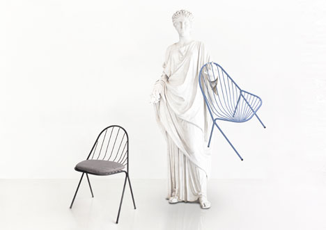 Drapee chair by Constance Guisset designed to look like draped fabric