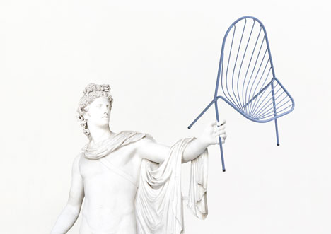 Drapee chair by Constance Guisset designed to look like draped fabric