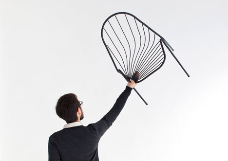 Drapee chair by Constance Guisset designed to look like draped fabric